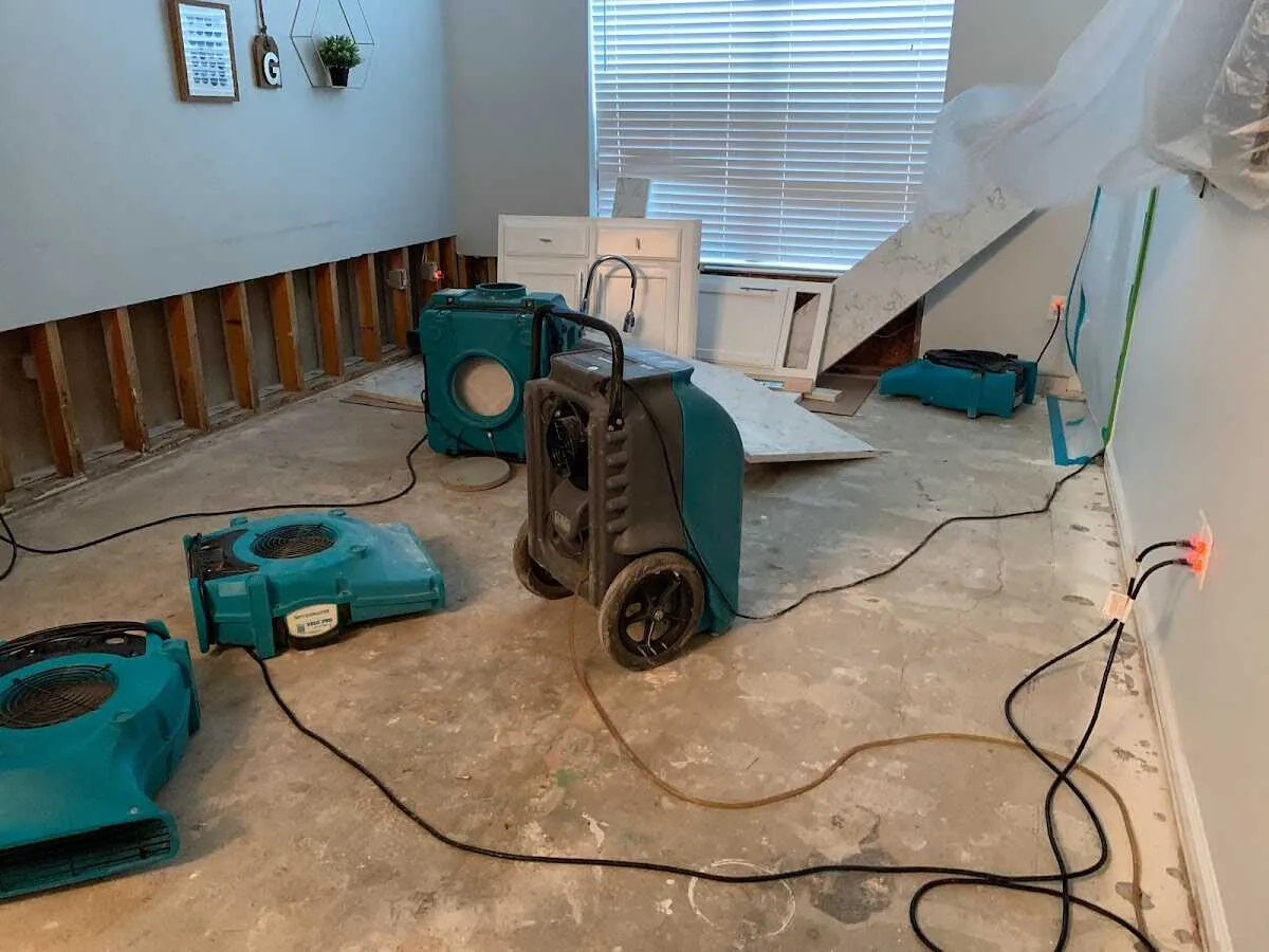 Dehumidifier in flood-cut room for Water Extraction & Removal in Sewickley
